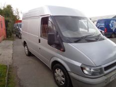 Ford Transit 260 swb panel van registration number SY05 YKH date of first registration 13/07/2005