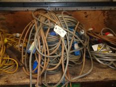 Quantity of 240v extension leads as lotted