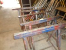 5 x various steel trestles