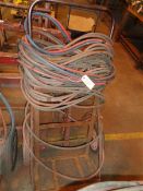 Gas burning/welding trolley and hose