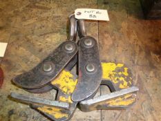 2 x plate lifting clamps