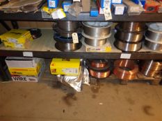 Various welding wire to two shelves as lotted
