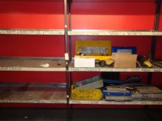 2 Bays shelving and contents as lotted