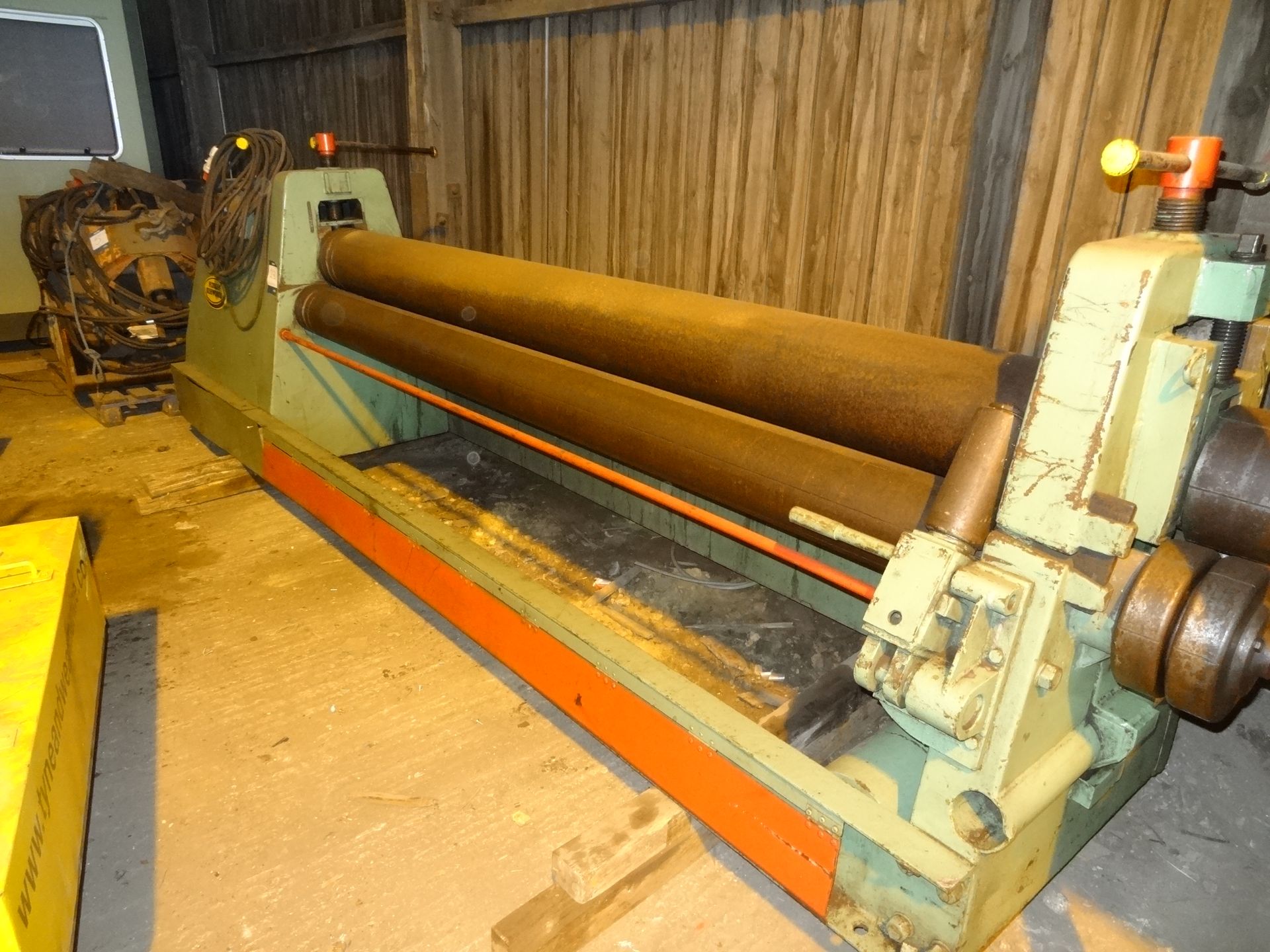Morgan Rushworth MPR 3000, 6mm x 3000mm pyramid bending rolls (Lift out charge £150 plus VAT) - Image 3 of 3