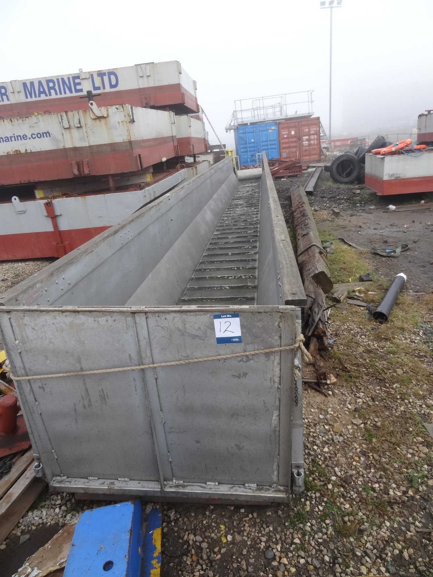 Tyne Gangways 16m aluminium walkway, max capacity 33 persons (2475Kg) with 5000mm x 1200mm