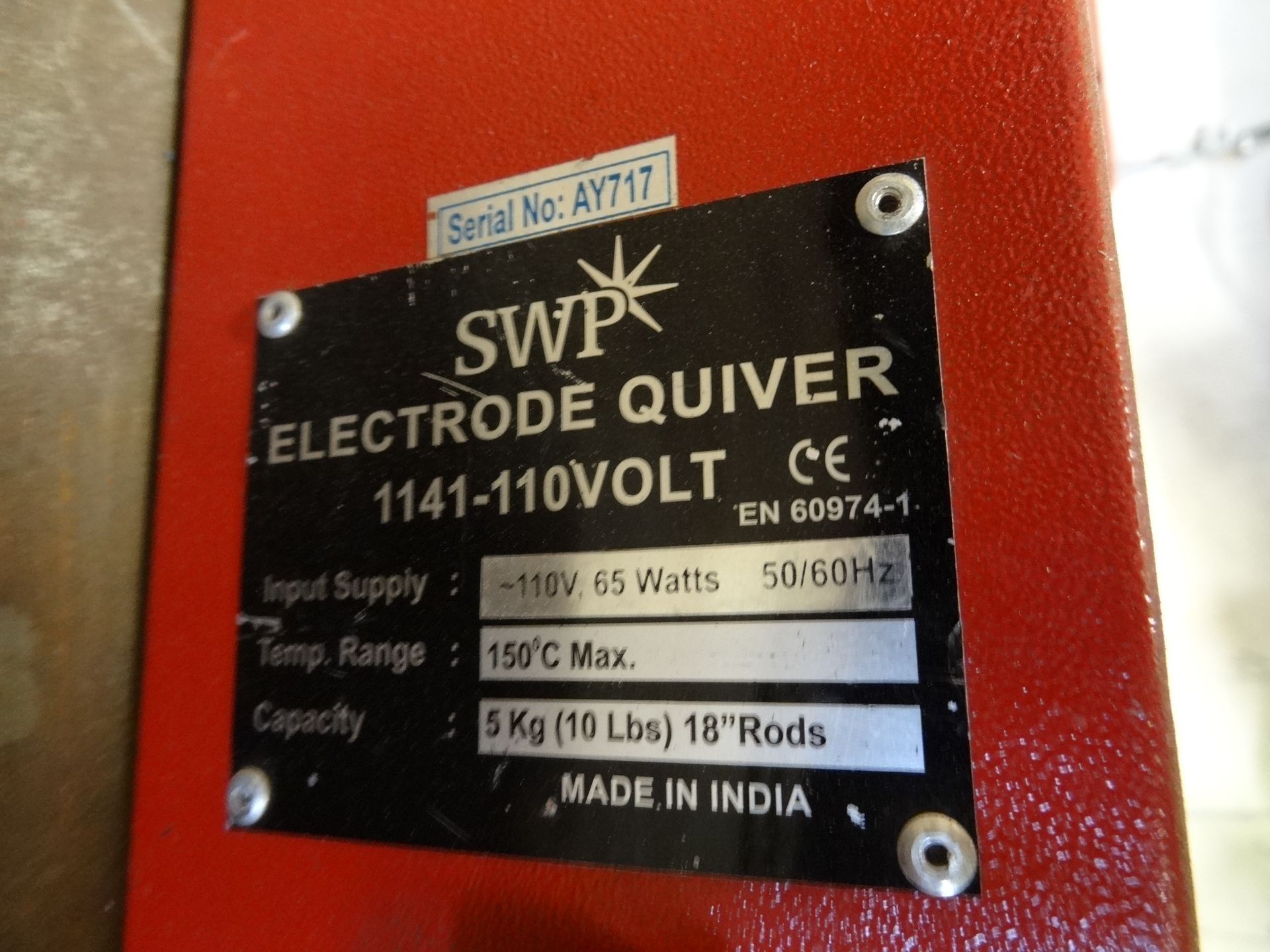 2 x SWP electrode quivers, 5kg capacity, 110v (Lift out charge œ5 plus VAT) - Image 2 of 2