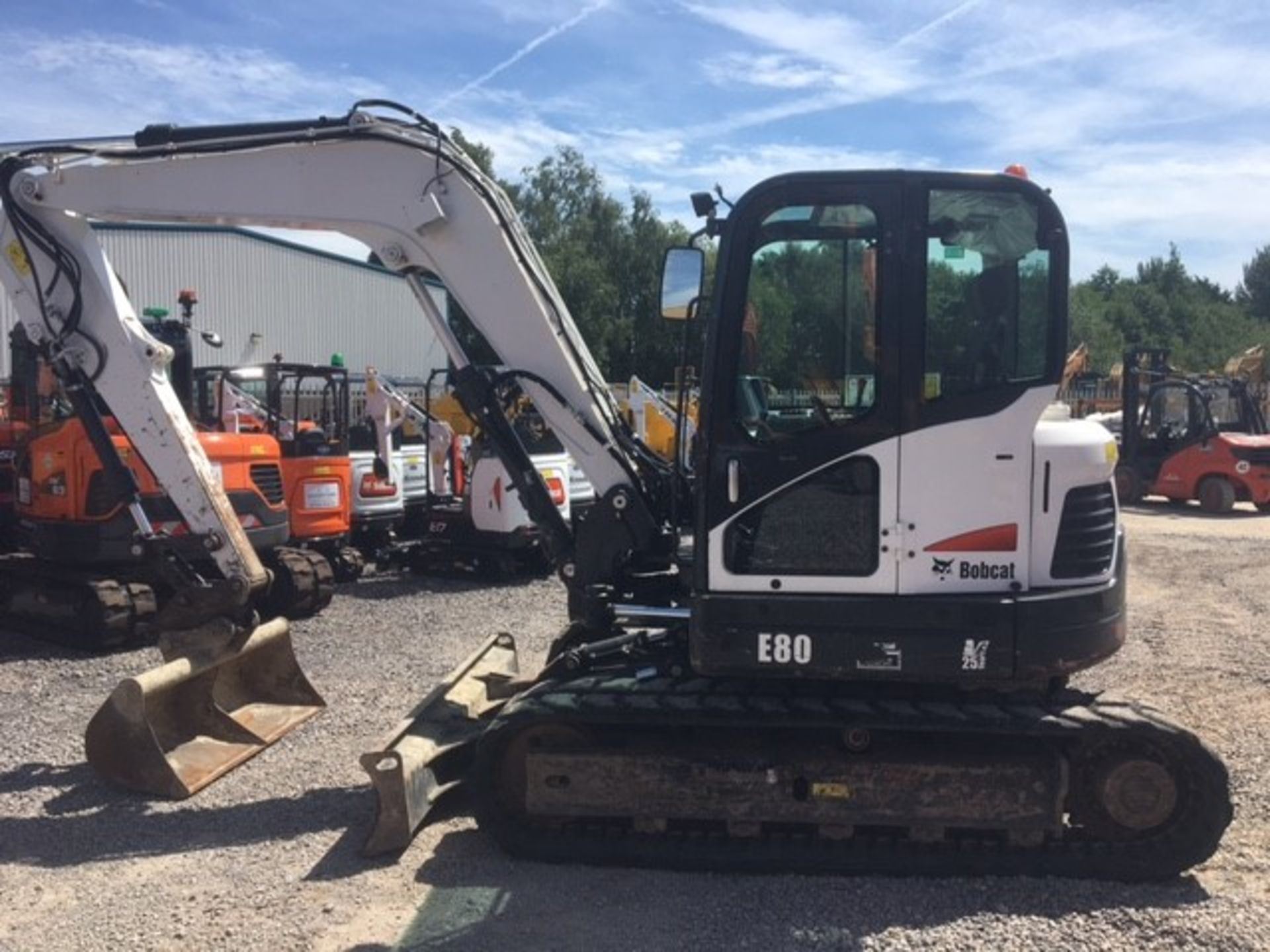 2012 Bobcat E80 rubber tracked midi excavator - Image 2 of 20