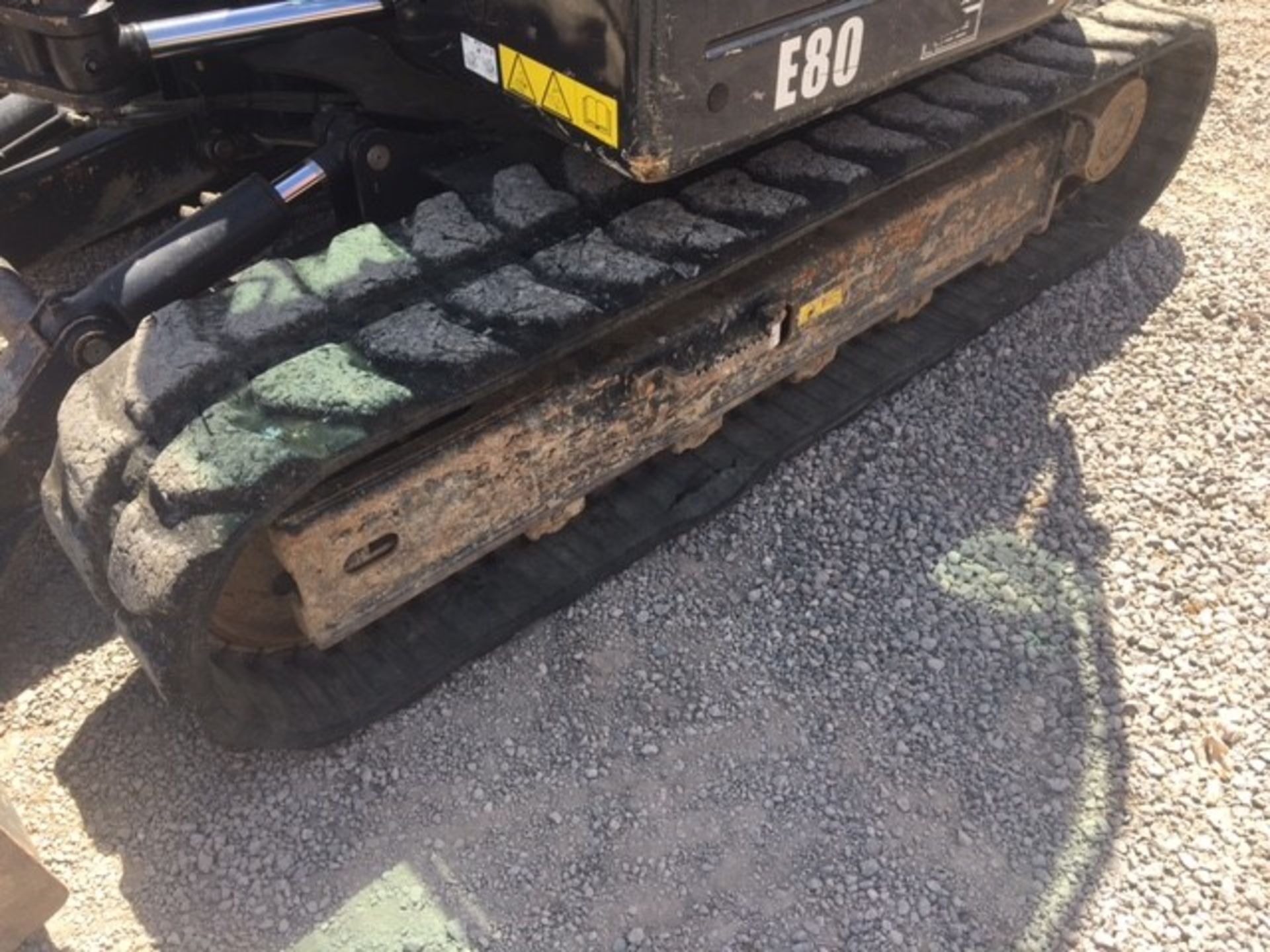2012 Bobcat E80 rubber tracked midi excavator - Image 8 of 20