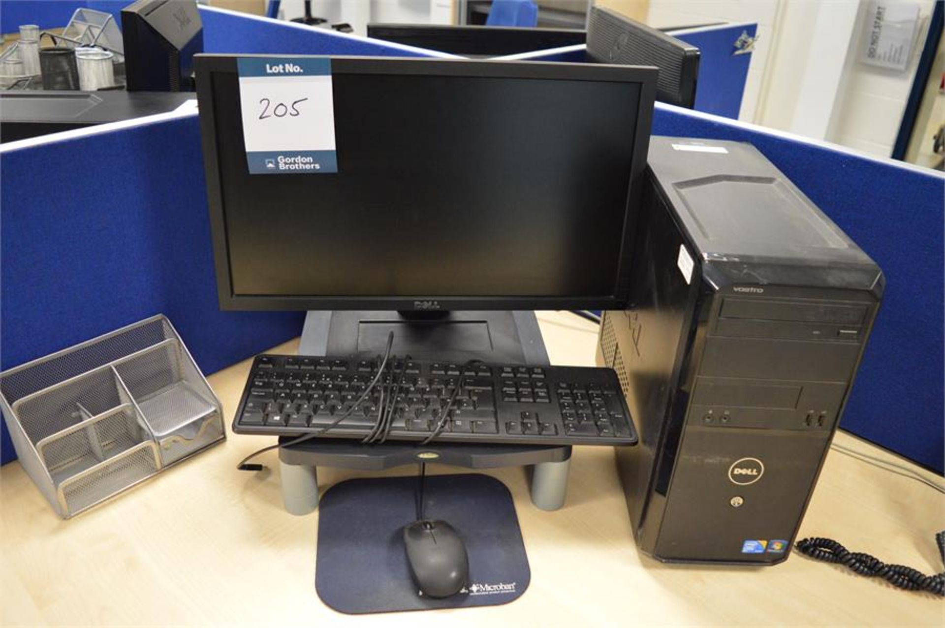 Dell, Vostro Core 2 Duo PC with Dell flat screen monitor, keyboard and mouse