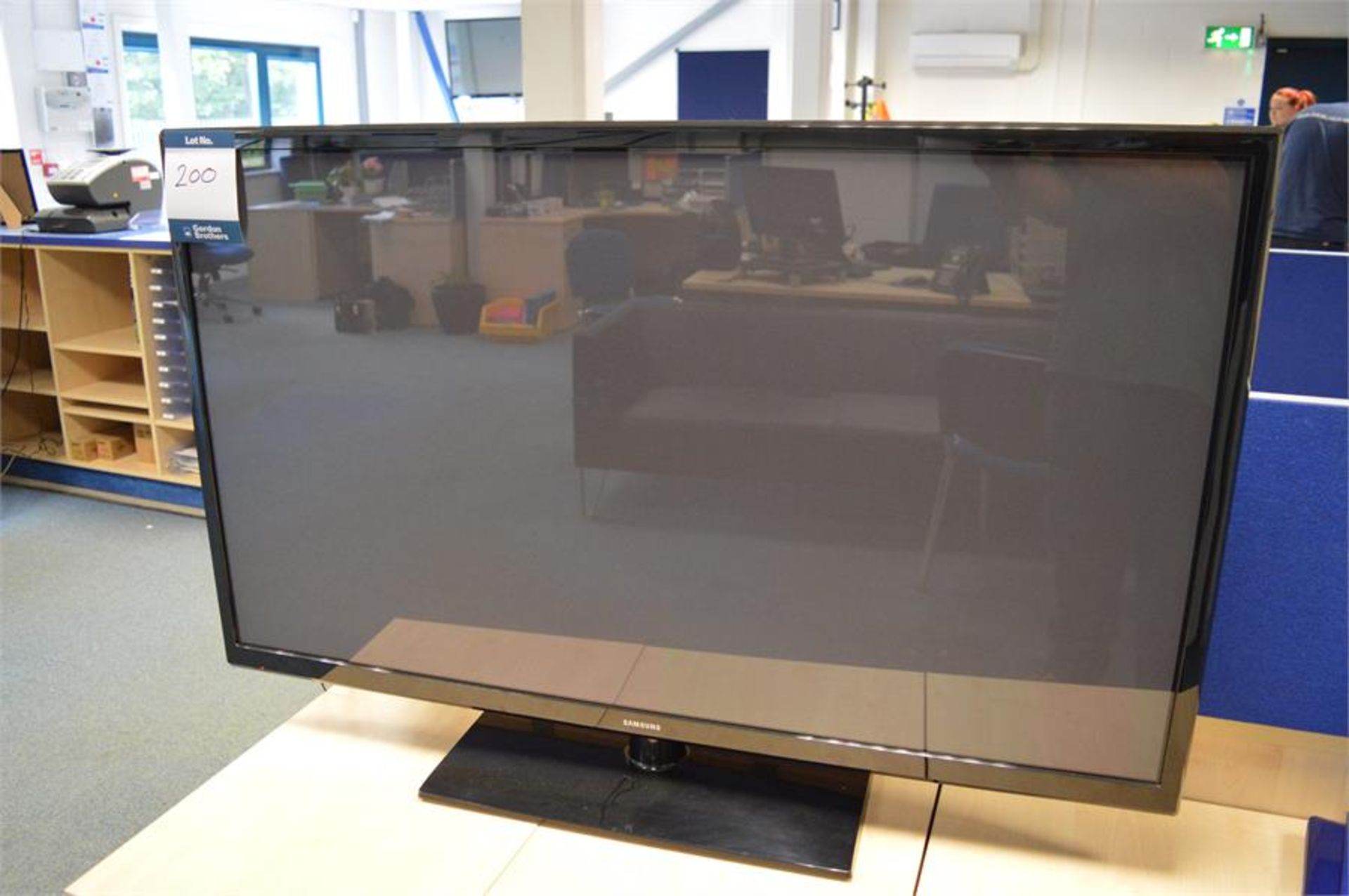 Samsung, Model: PS51F4500AWXXU, plasma television with stand, Serial No. B5EY34PD201255X (2013)