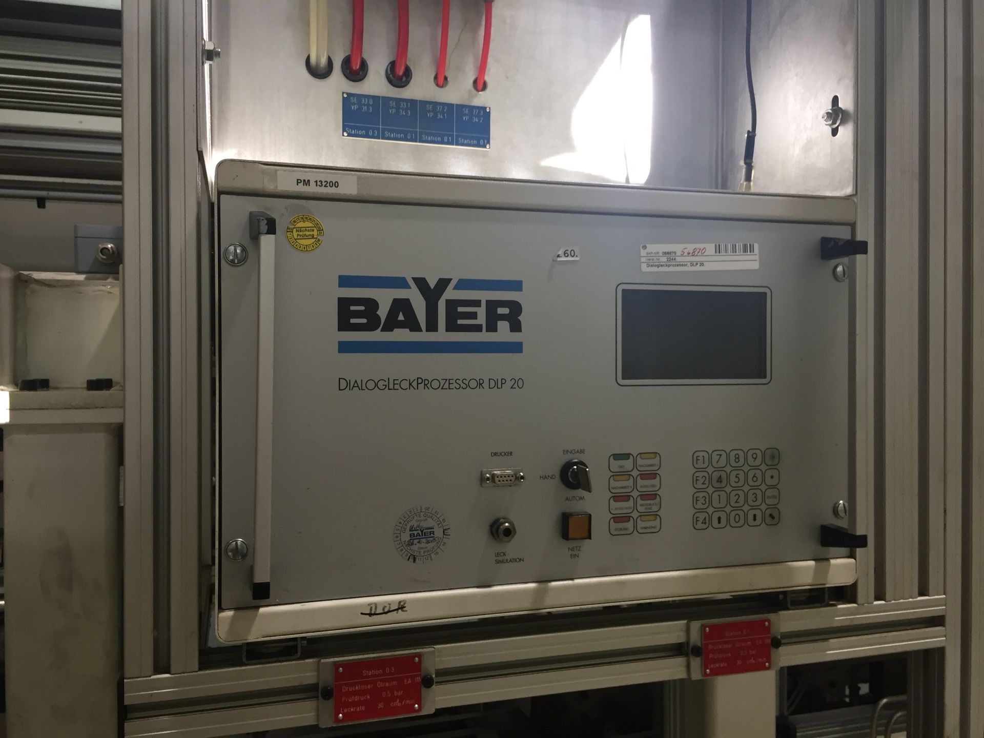 Werner Bayer GmbH model Bayer core plug insertion, leak test and identity marking system Serial - Image 4 of 8