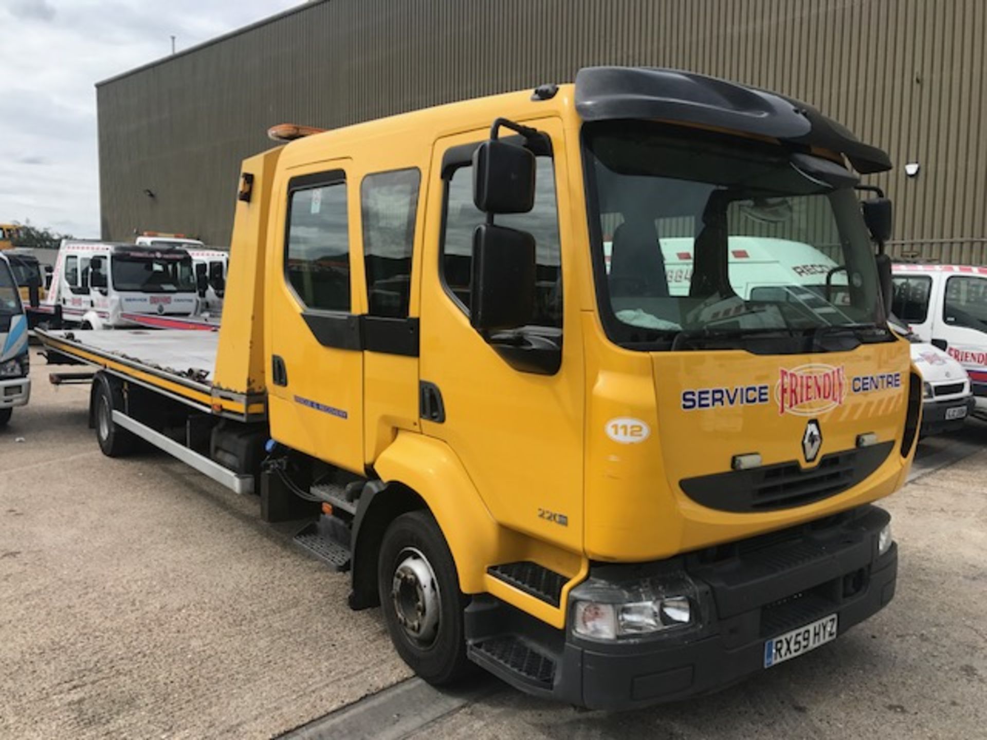 2010 Renault Midlum 220 DXI 12T crew cab complete with spec lift, J&J Conversions body and winch Bed