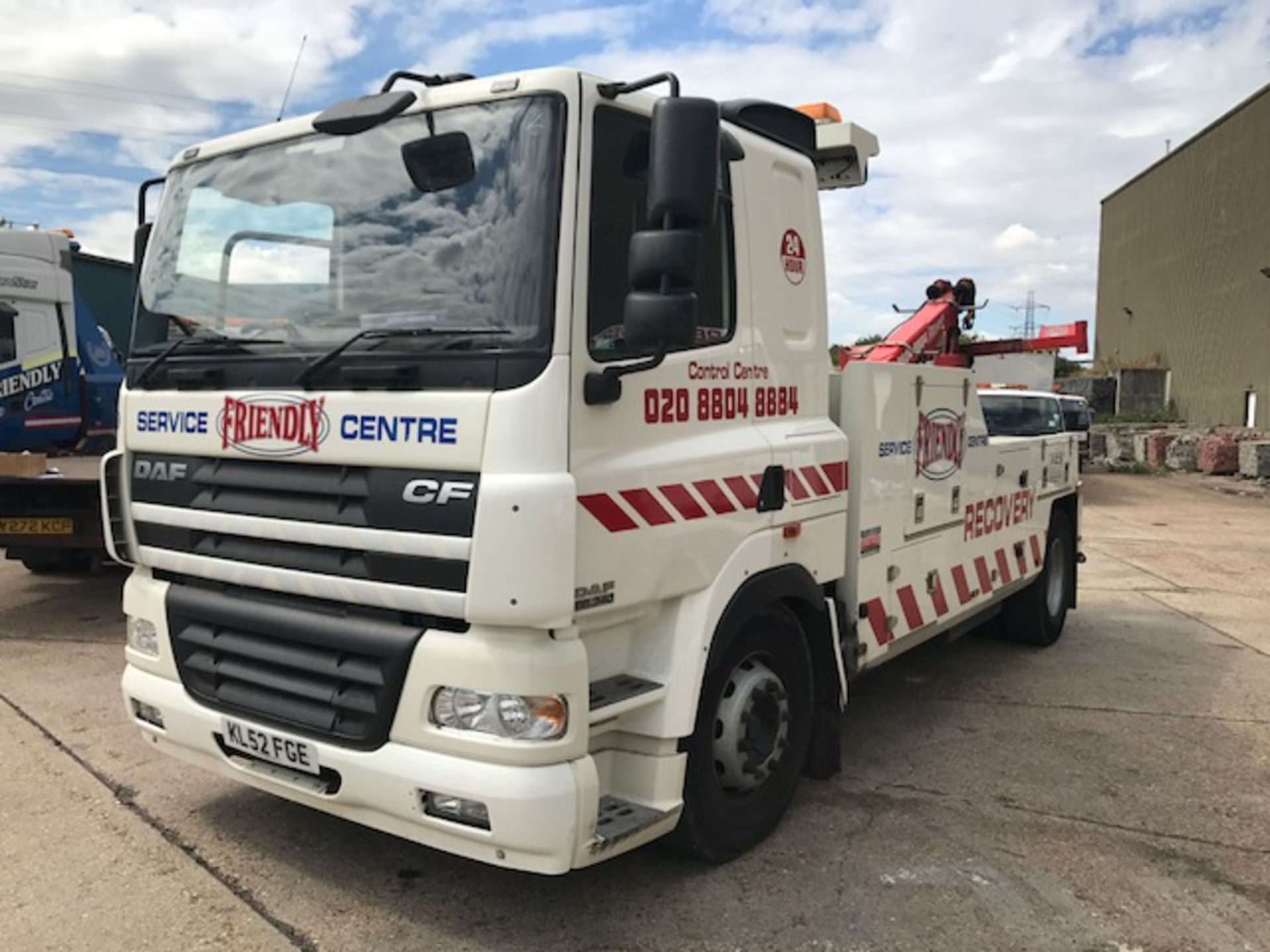 2003 DAF CF85 34018T sleeper cab breakdown recovery vehicle complete with Roger Dyson Group body and