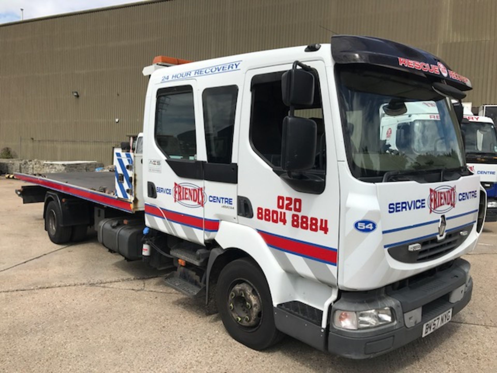 2007 Renault Midlum 10T crew cab breakdown recovery vehiclecomplete with Roger Dyson Group body,
