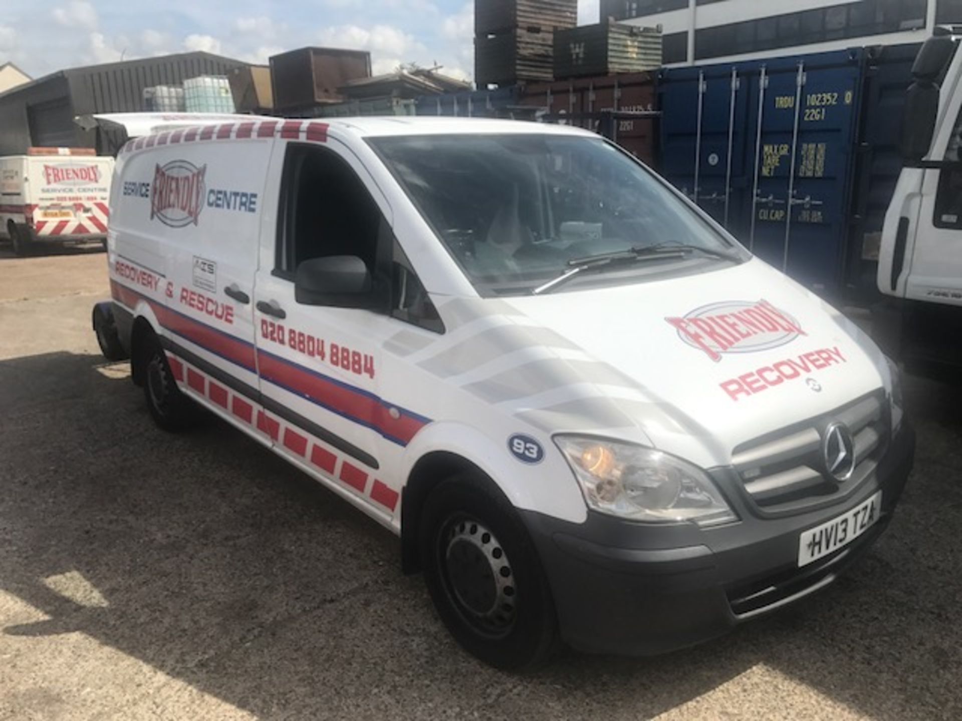 2013 Mercedes Vito 113 CDi recovery and rescue panel van complete with Intertrade Engineering