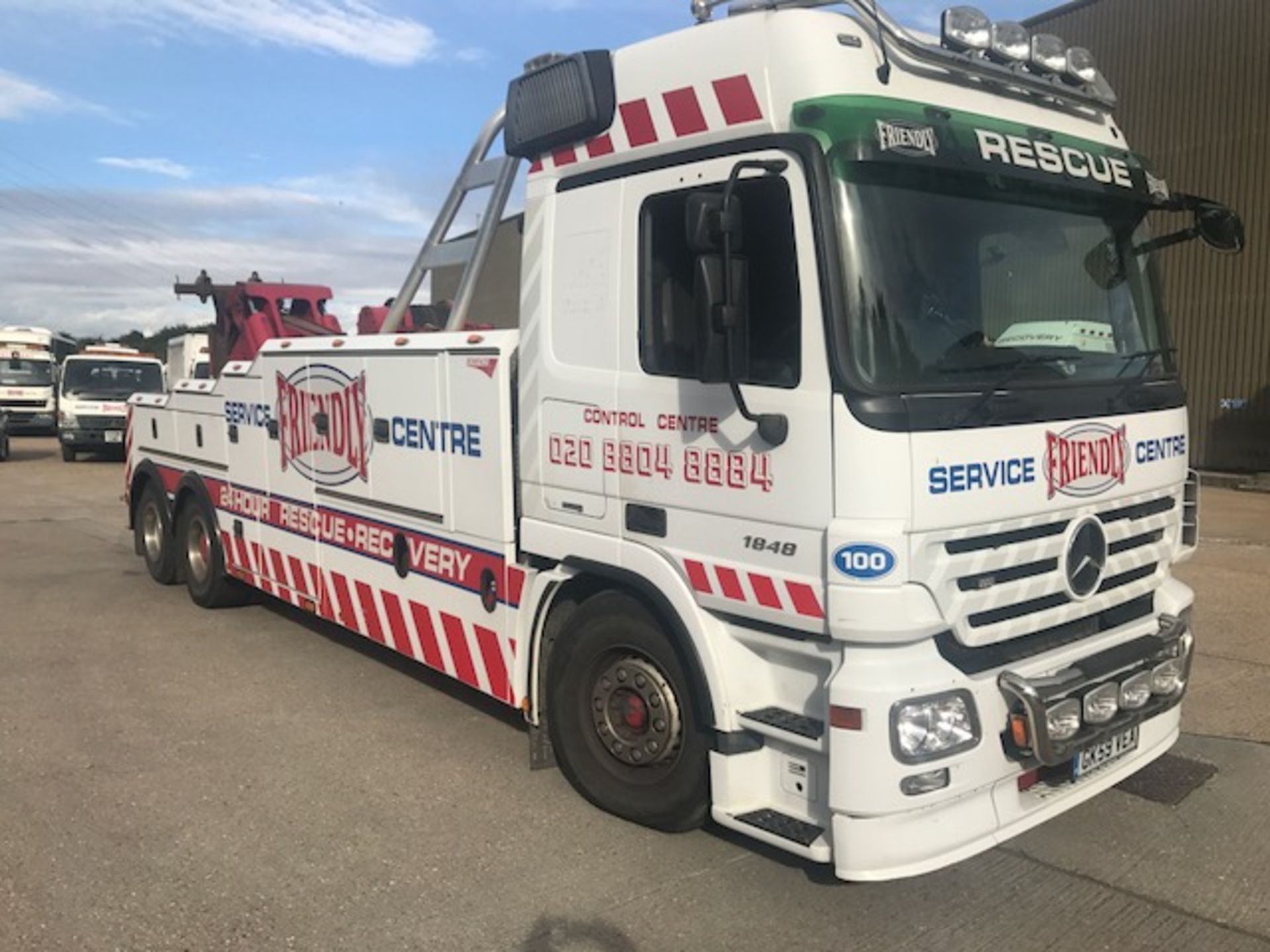 2009 Mercedes Actros Euro 5 18T heavy duty recovery vehicle complete with Boniface body, boom and