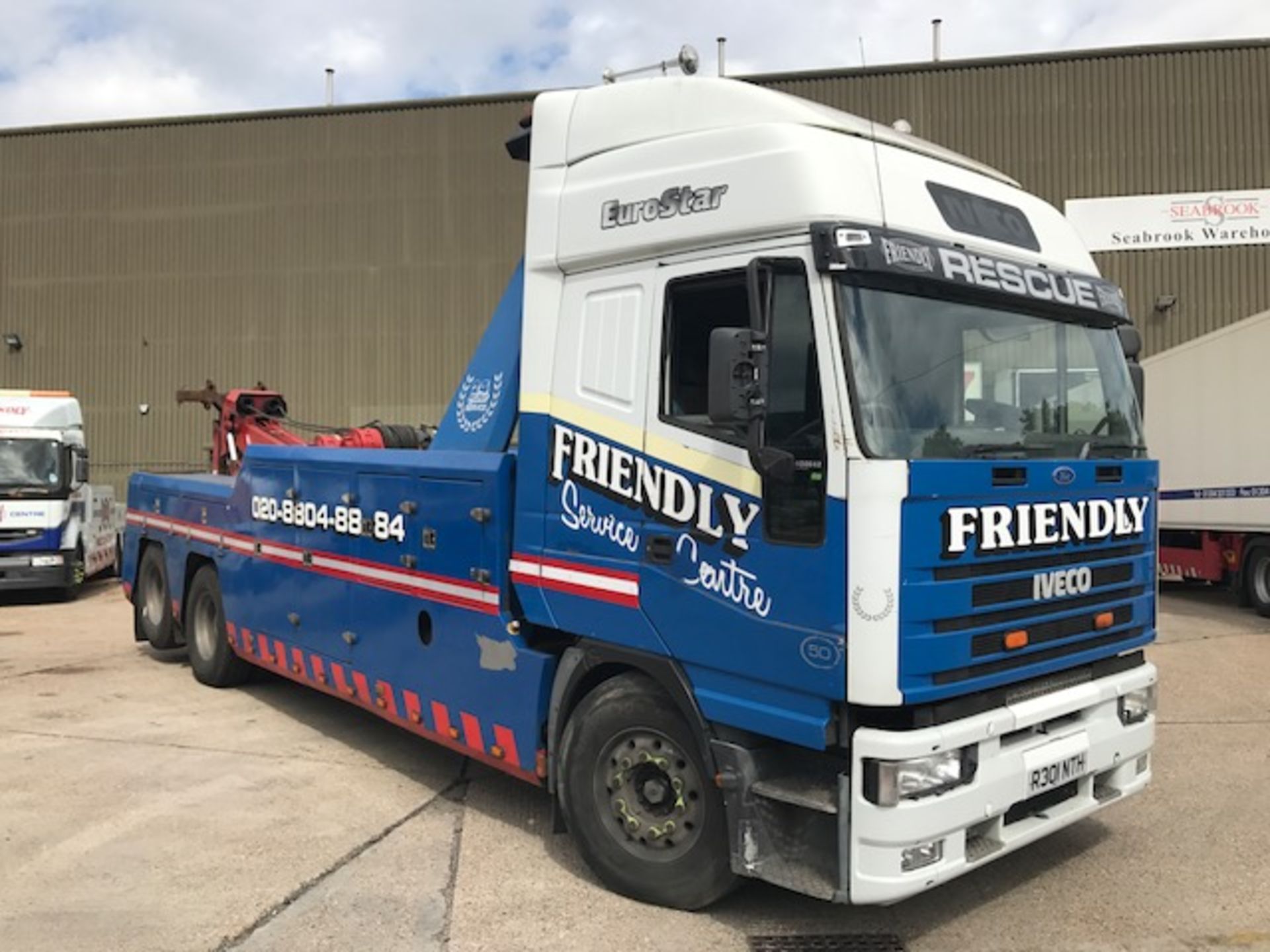 1997 Iveco Eurostar 40026T sleeper cab breakdown recovery vehicle complete with Boniface body,