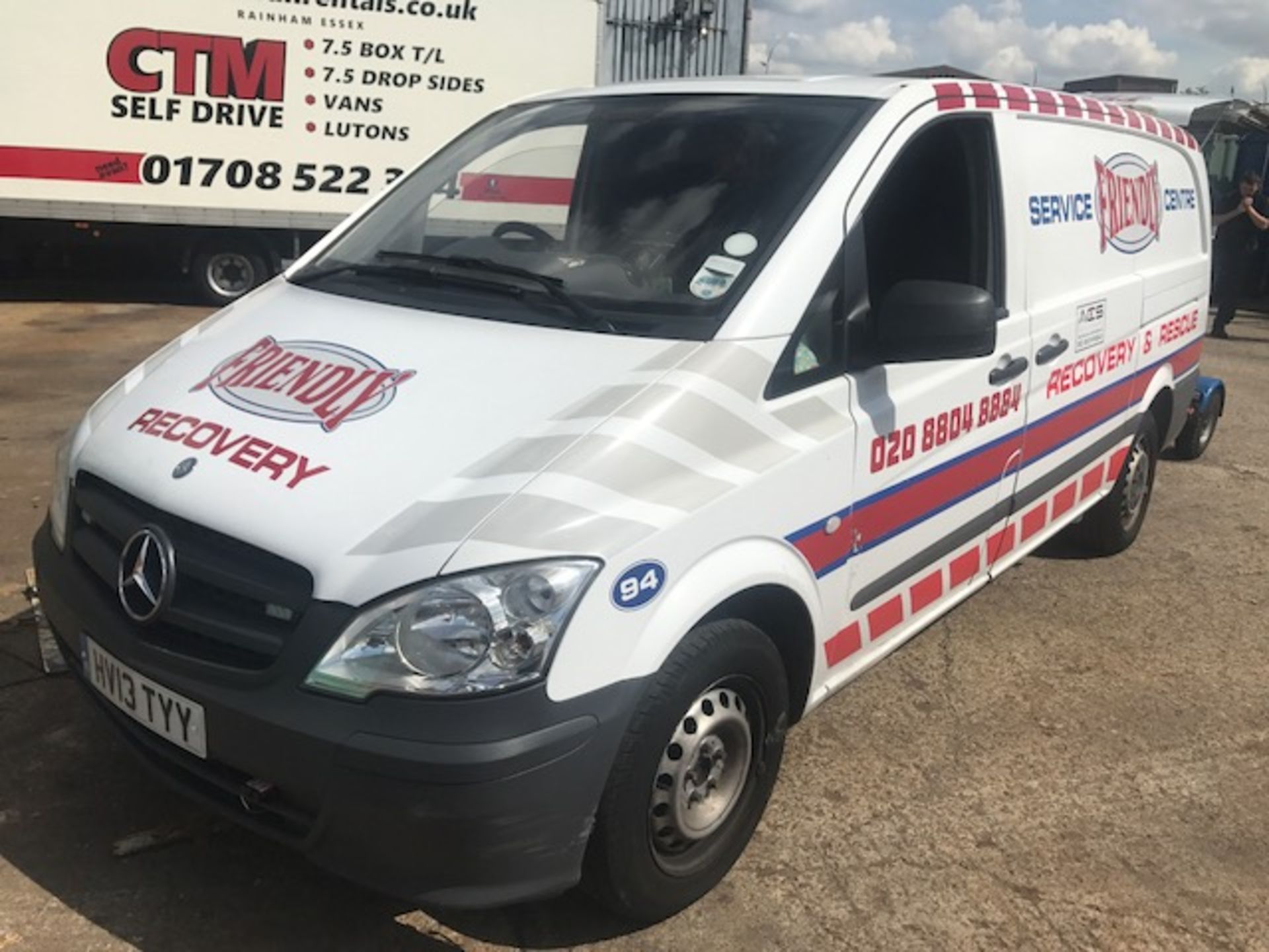 2013 Mercedes Vito 113 CDi recovery and rescue panel van complete with Intertrade Engineering