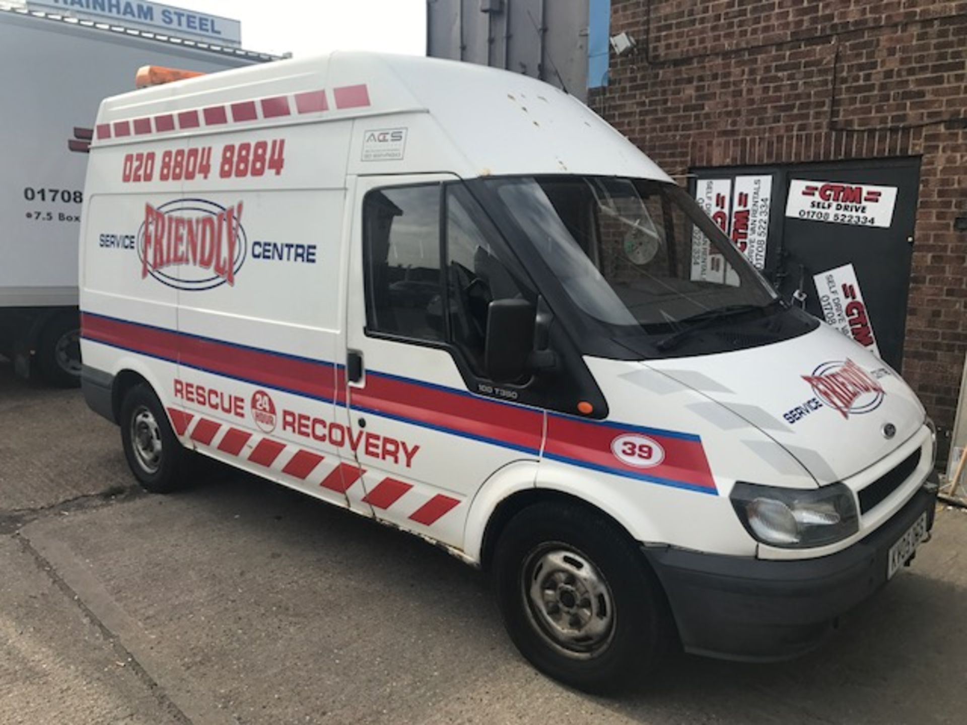 2005 Ford Transit T350 panel van complete with Intertrade Engineering Limited towing dolly, Model: