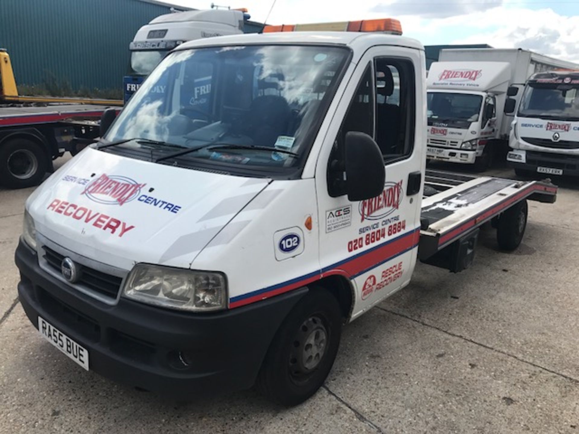 2006 Fiat Ducato 15 JTD SWB flat bed breakdown recovery vehicle complete with winch and built in