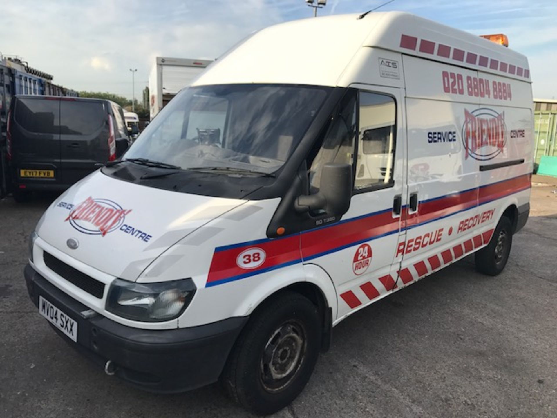 Ford Transit T350LWB panel van complete with Fiac UK air compressor, Model: PE16505, Serial No.