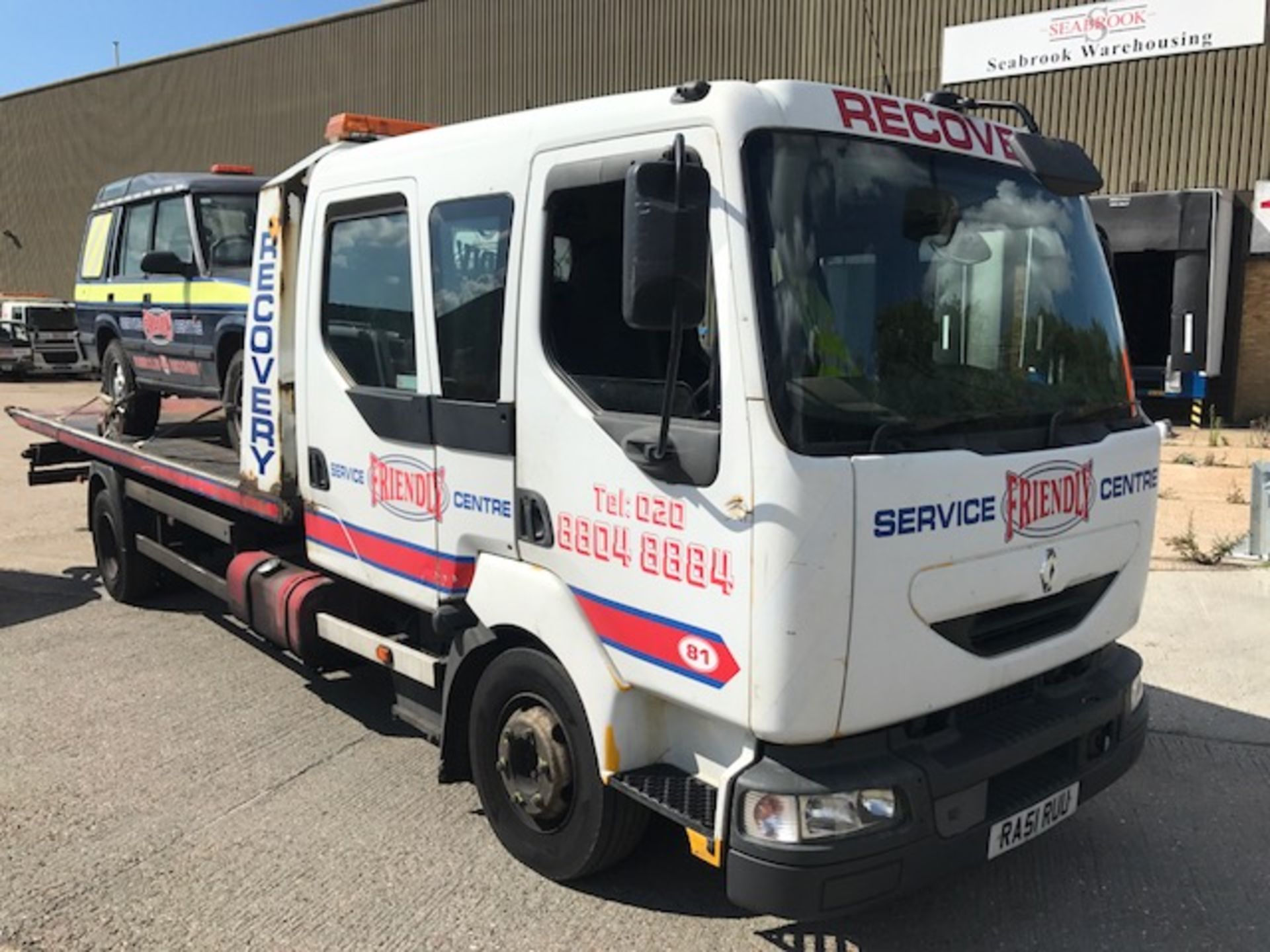 2002 Renault Midlum 10T crew cab breakdown recovery vehicle complete with winch and built Garmin