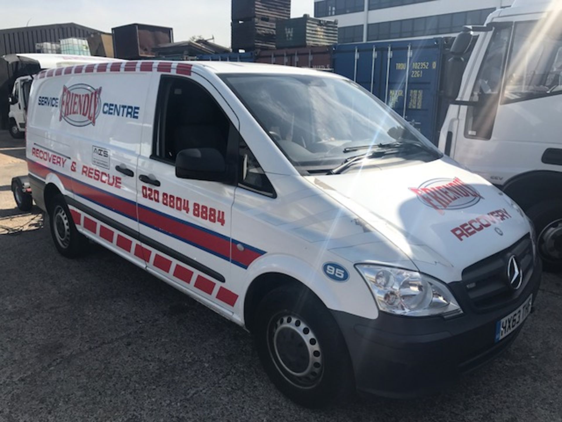 2013 Mercedes Vito 113 CDi recovering and rescue panel van complete with Intertrade Engineering