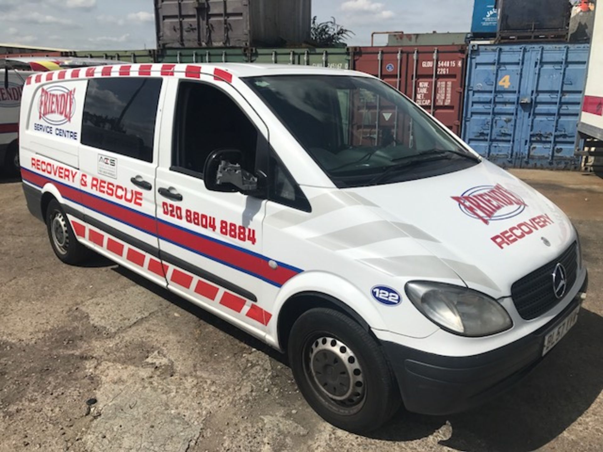 2007 Mercedes Vito crew cab five seater recovery and rescue vehicle complete with Mane LPD Limited