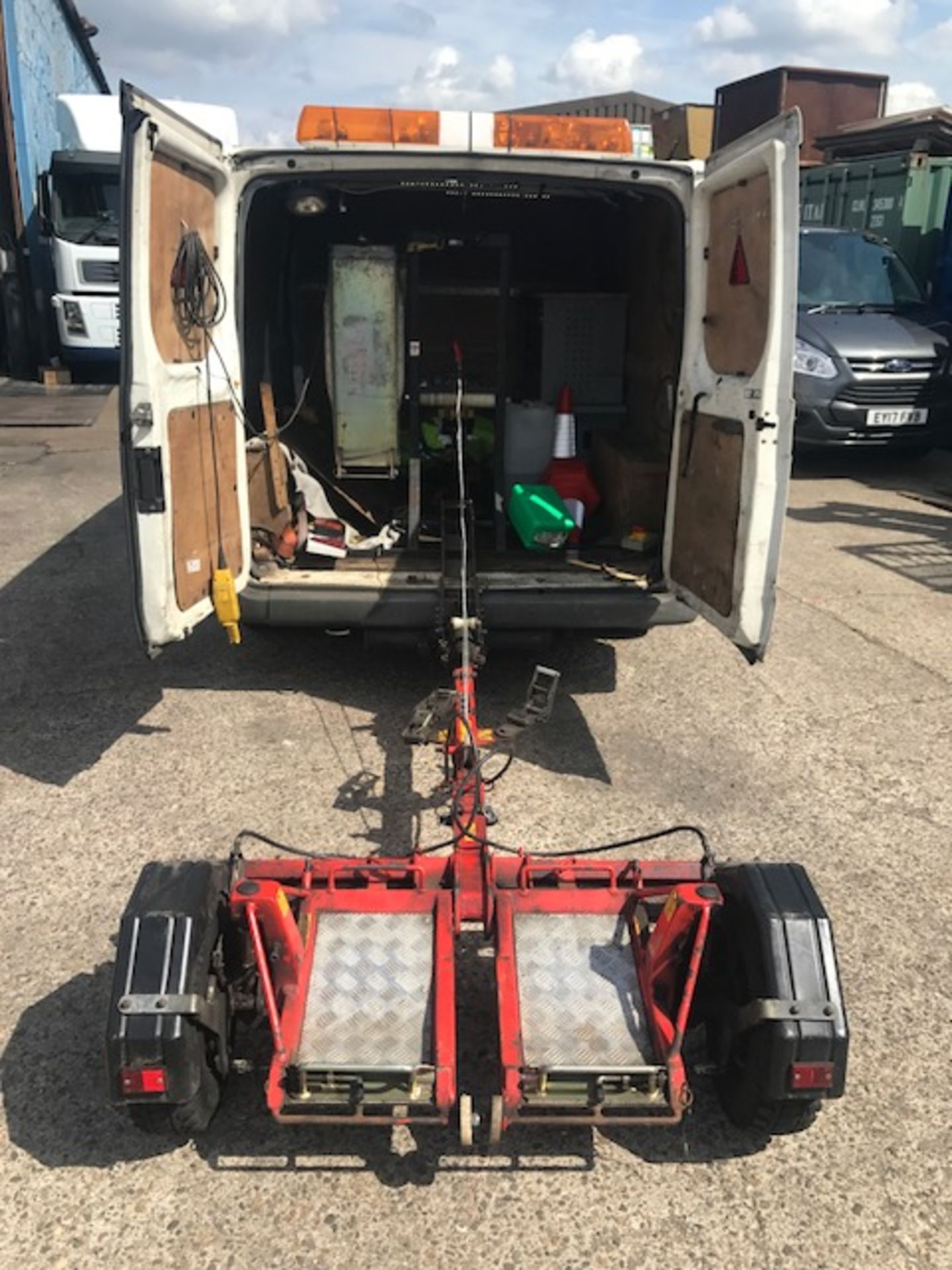 2004 Ford Transit T280 panel van complete with Interntrade Engineering Limited towing dolly, - Image 7 of 15