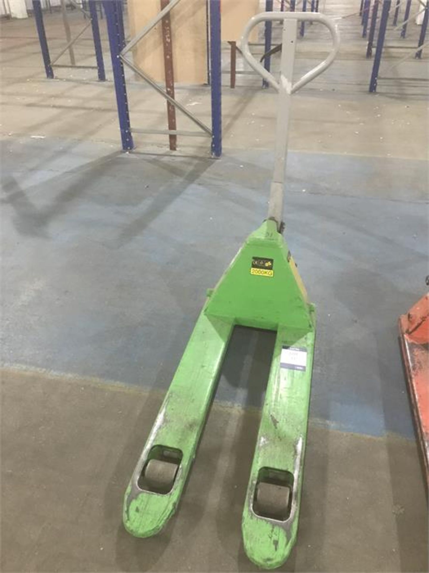 Pedestrian hydraulic pallet truck, 2000kg capacity, Serial No. 187 (2004)