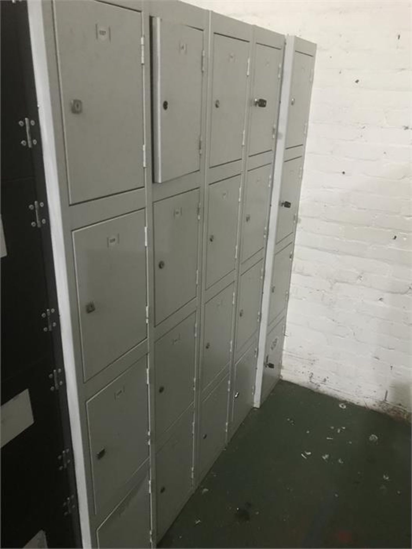 14 x grey four door personnel lockers - Image 2 of 2