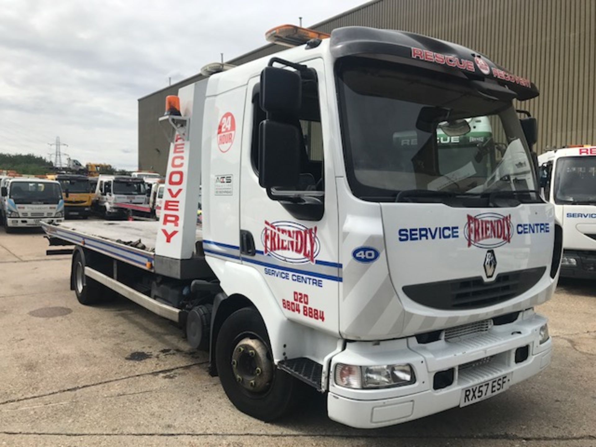 2007 Renault Midlum 10T day cab breakdown recovery vehicle complete with built in Garmin satnav with