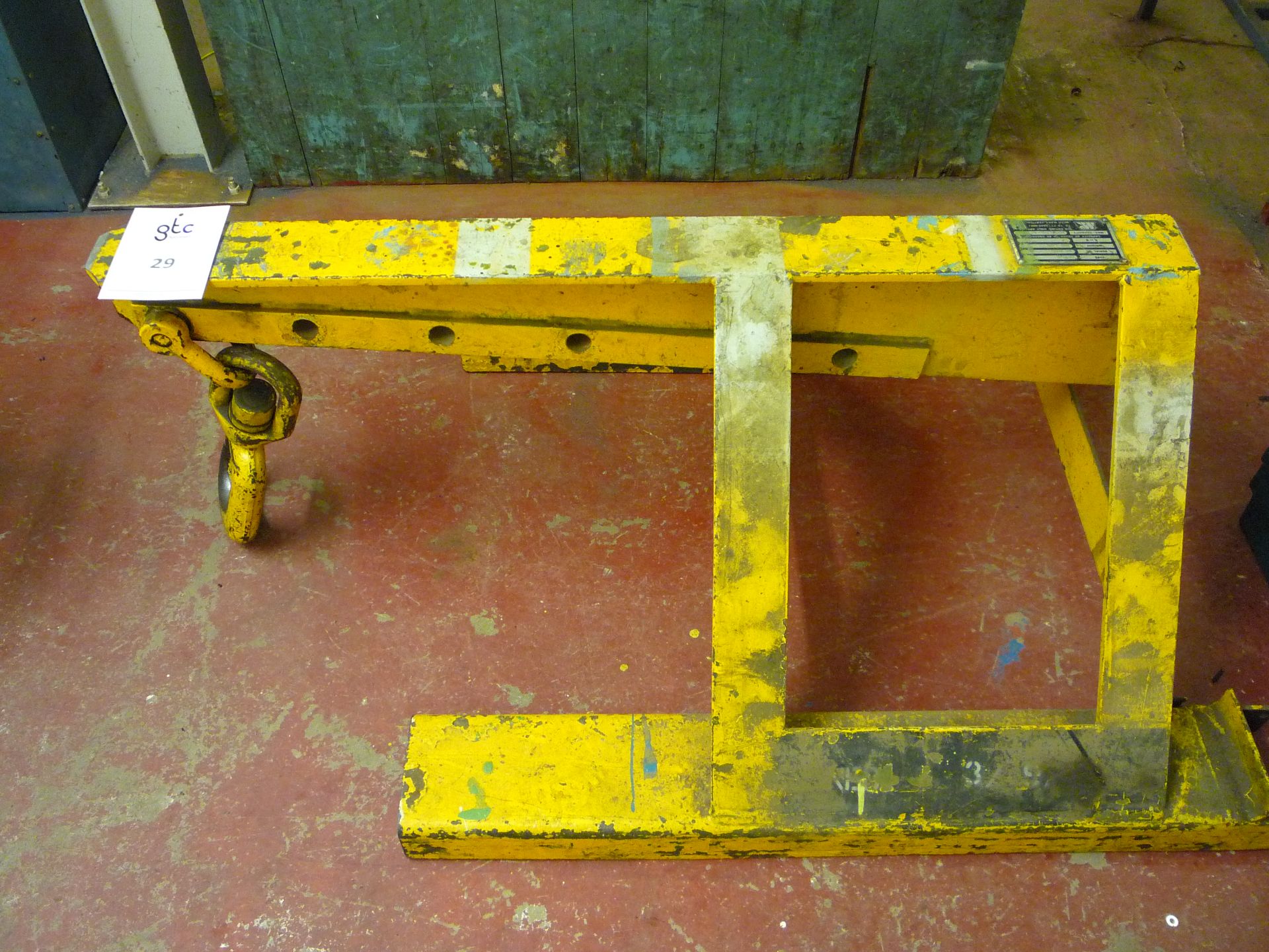 MR type Crane Forklift Truck Attachment, Capacity 2000 Ibs 48" CTRS.