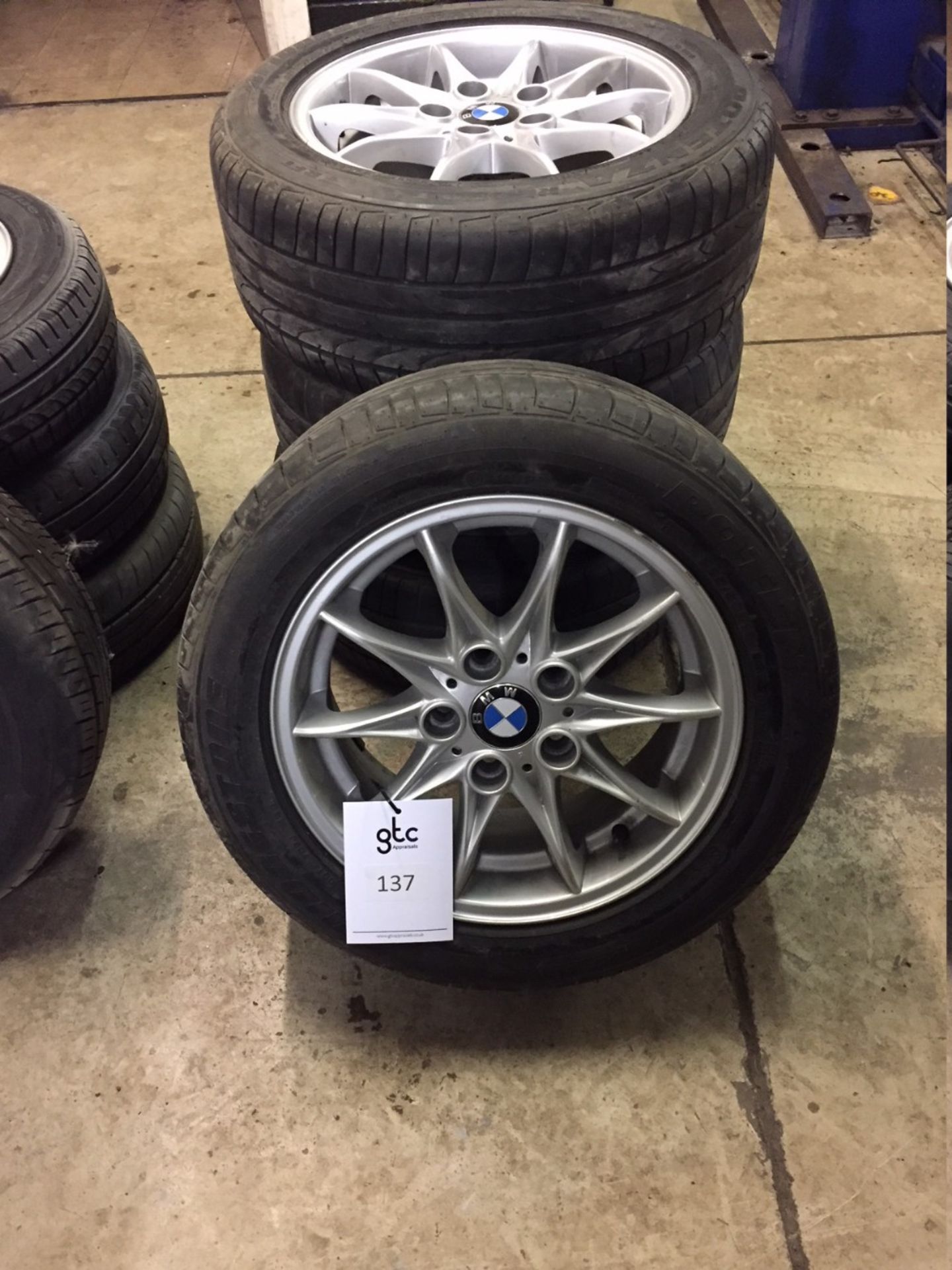 Set of BMW 10 Spoke Alloy Wheels with 225/50 R16 Part-worn Tyres