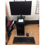 Samsung Cooler Master Desktop PC, LG TFT Monitor & HP Wireless Keyboard & Mouse