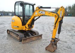 JCB 8025 ZTS 2.5 tonne rubber tracked mini excavator Year: 2011 S/N: 2020522 Recorded Hours: 1182