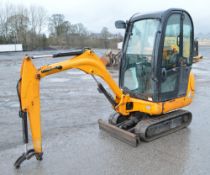 JCB 801.6 CTS 1.5 tonne rubber tracked mini excavator Year: 2012 S/N:1703998 Recorded Hours: 1684