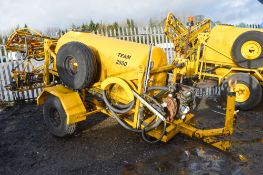 Team 2500 litre towable crop sprayer c/w rear boom & Honda petrol driven pump 11454