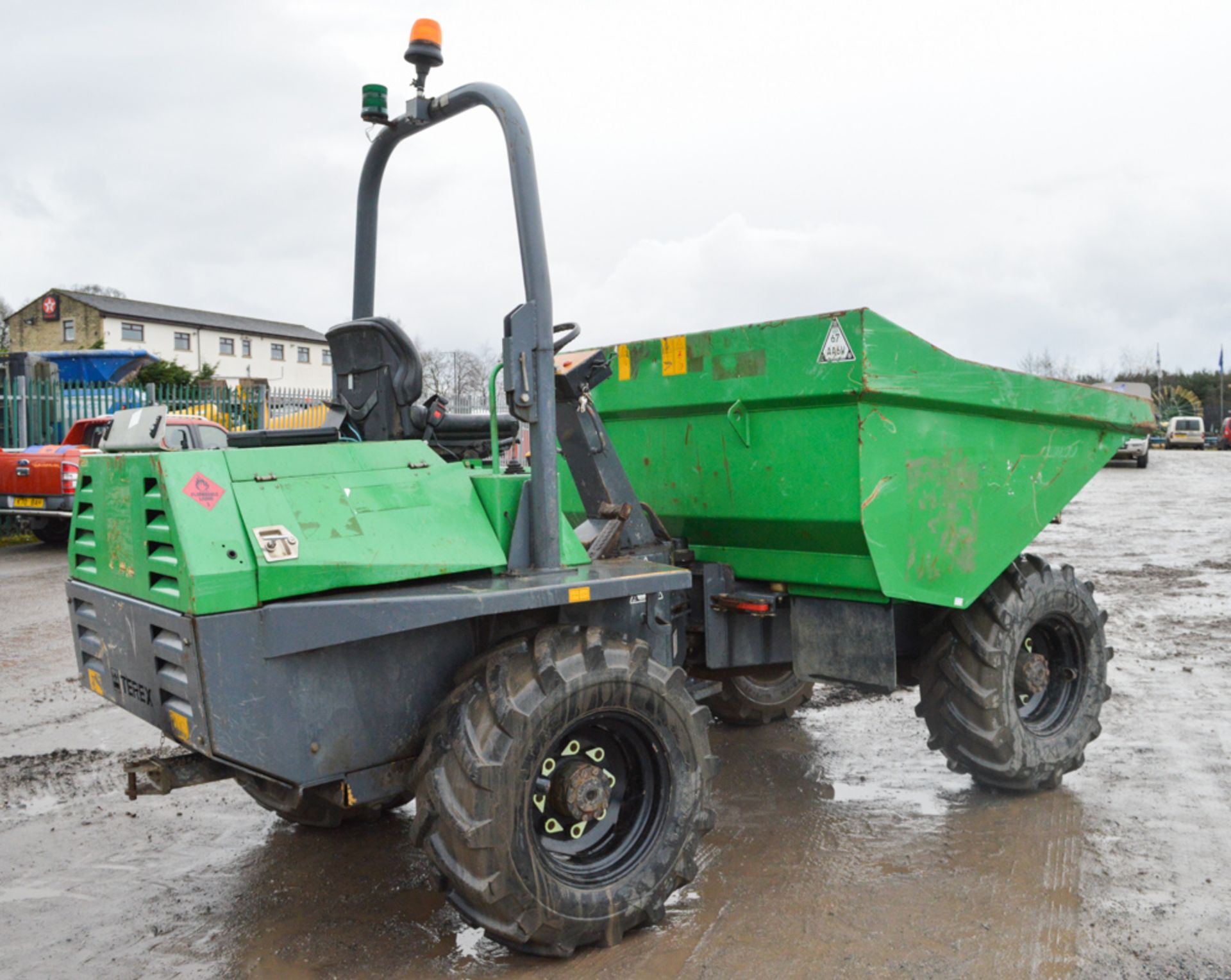 Benford Terex 6 tonne straight skip dumper Year: 2008 S/N: E805MS036 Recorded Hours: 1960 A504659 - Image 3 of 12