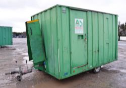 Groundhog 12 ft x 8 ft mobile welfare unit comprising of: canteen area, toilet & generator room c/