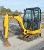 JCB 801.6 CTS 1.5 tonne rubber tracked mini excavator Year: 2012 S/N:1794999 Recorded Hours: 2031