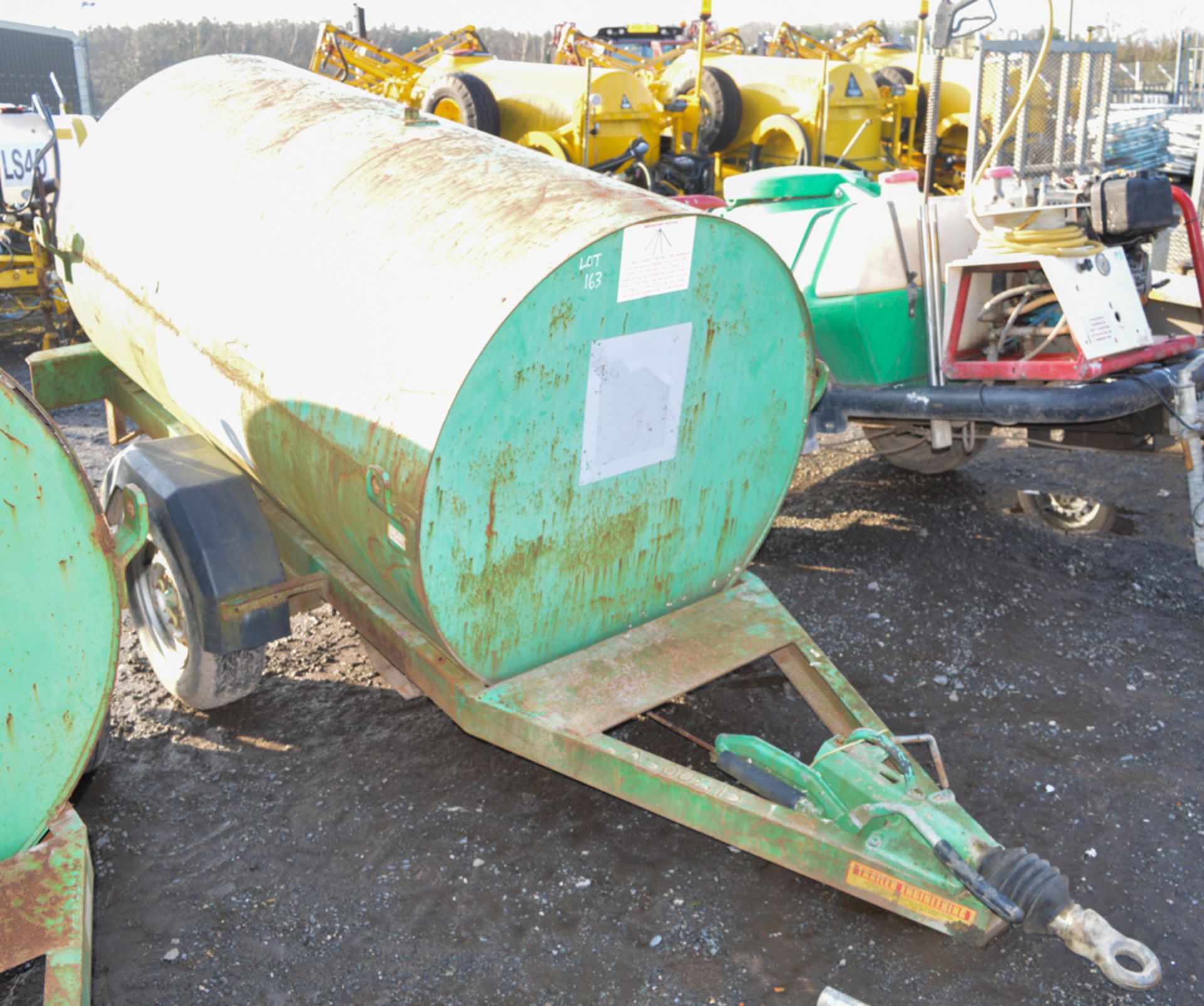 Trailer Engineering 250 gallon site tow bunded fuel bowser c/w petrol driven fuel pump, delivery