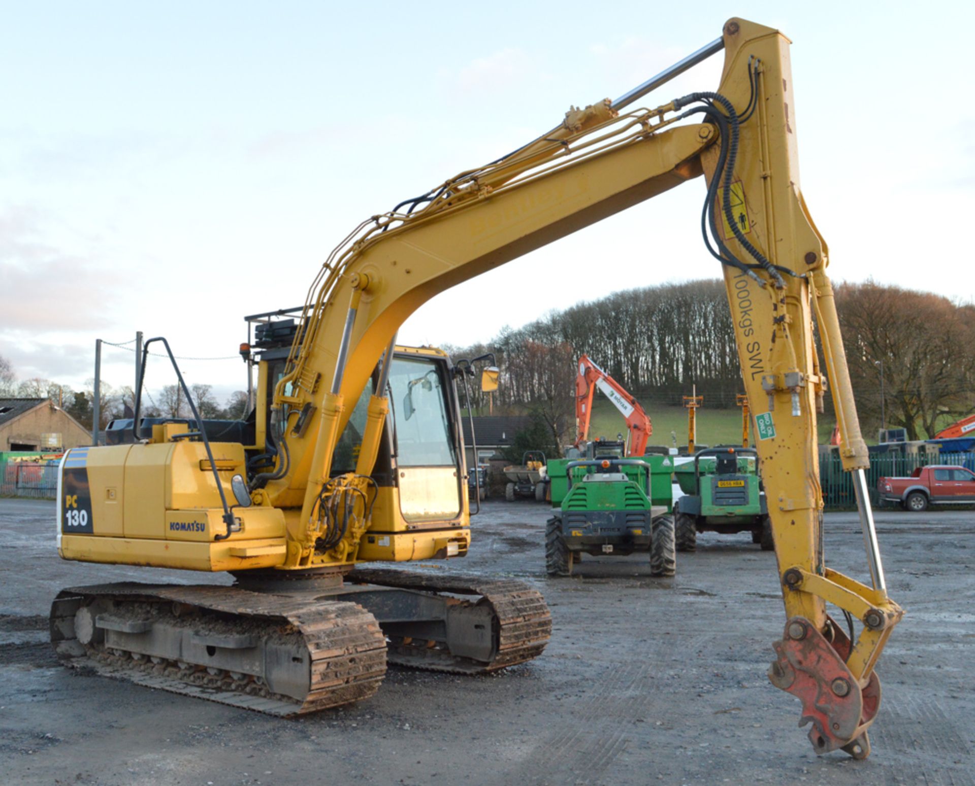 Komatsu PC130-8 13 tonne steel tracked excavator Year: 2010 S/N: C30113 Recorded Hours: 5998 1 - Image 4 of 13