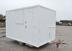 12 ft x 8 ft mobile welfare unit comprising of: canteen area, toilet & drying room c/w diesel driven