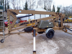 Aerial K17T 17 metre diesel driven towable boom access platform (Ex MOD) Year: 2007 S/N: 8020