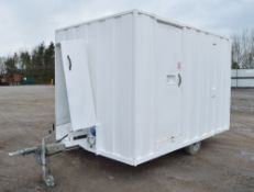 Groundhog 12 ft x 5 ft steel anti vandal welfare unit comprising of: canteen area, toilet & drying