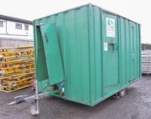 Groundhog 12 ft x 8 ft steel anti vandal mobile welfare unit Comprising of: canteen area, toilet &