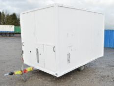 Groundhog 12ft x 8ft mobile steel anti vandal welfare unit comprising of: canteen area, toilet &