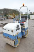 Bomag BW80 double drum ride on roller Year: S/N: Recorded Hours: 1573