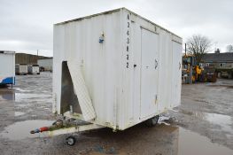 12 ft x 8 ft mobile welfare unit comprising of canteen area, toilet & generator room c/w keys &